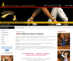 allstarballroomdance.com: Oklahoma Ballroom Dancing Company >  Home
Welcome to the Allstar Ballroom Dance home page. If you have always wanted to learn how to ballroom dance but never knew where to start, this is the right place for you. 