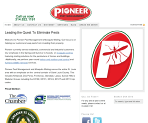 pioneermosquito.com: Pioneer Pest Management & Mosquito Misting – Home
Blazing a trail and leaving dead mosquitoes in our path