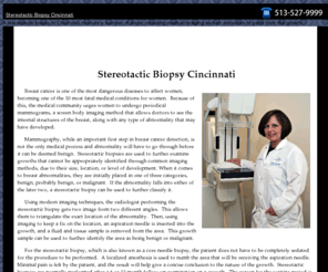 stereotacticbiopsycincinnati.com: Stereotactic Biopsy  in Cincinnati
A stereotactic biopsy in Cincinnati involves a number of steps, including medical imaging and an extraction of parts from the growth.