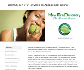 bayareaholisticdentist.com: New Era Dentistry - Welcome
New Era Dentistry - Mercury Free Dentistry