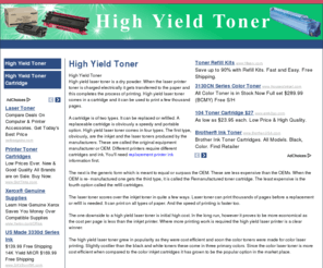 highyieldtoner.net: Get Affordable High Yield Toner Products. Find Compatible High Yield Laser Toners For Any Printer Here.
Looking for a compatible high yield toner? Find and compare high yield toners for HP, Brother, Lexmark, Samsung, Dell, Xerox, and other printers here. Learn the difference between high yield and regular toners.
