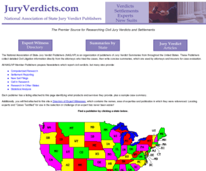 juryverdicts.com: National Association of State Jury Verdict Publishers
The National Association of State Jury Verdict Publishers (NASJVP)