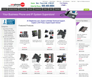 telephones.com: Telehone System | IP Phone Systems | VoIP Phone Systems
Vertical SBX IP | Panasonic KX-TDA50G | NEC DSX 80