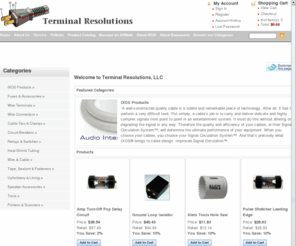 terminalresolutions.com: Terminal Resolutions has Wire Terminals, Automotive Wire, Battery Terminals & Electrical Supplies
Buy wire terminals, automotive wire, and electrical supplies including circuit breakers, fuses, fuse holders, diodes, wire connectors.