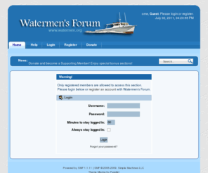 watermen.org: Login
Login