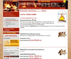 berlin-brennholz.de: Brenstoffhandel: Kamin-/Brennholz Berlin
