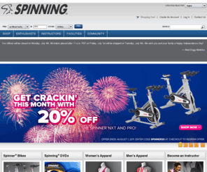 spinningacademy.com: The original indoor cycling program: Spinning and Spinner bikes.
Spinner bikes from Spinning, the original indoor cycling program, are the most recognized brand of indoor cycles in fitness. Founded in 1994 as Mad Dogg Athletics, Spinning certification is the most popular group fitness educational program in the world today. Spinner bikes are licensed by Star Trac for distribution in the fitness facility market.