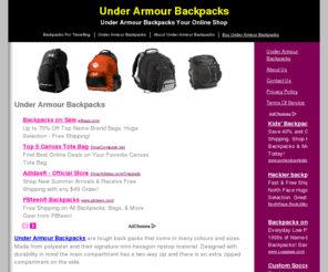 underarmourbackpacks.net: The Best Under Armour Backpacks Online
Visit our website for products, resources, and information regarding under armour backpacks.