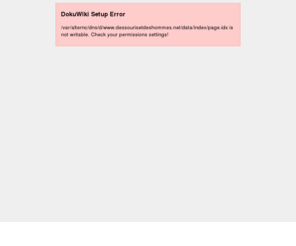 dessourisetdeshommes.net: DokuWiki Setup Error
