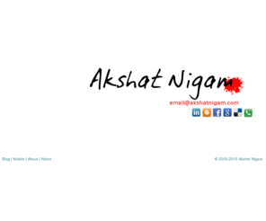 akshatnigam.com: Akshat Nigam
Akshat Nigam's personal home page.