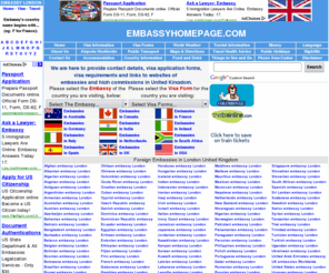 embassyhomepage.com: Embassy London
Embassies in London UK - Find embassy contact details, visa forms, visa information, travel advice and country tourist information.