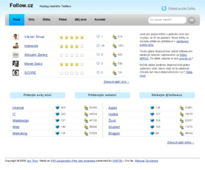 follow.cz: Follow.cz – katalog českého Twitteru
