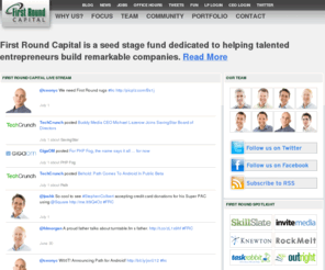 frc.vc: First Round Capital | Seed Stage Venture Capital Fund in San Francisco, New York and Philadelphia
First Round Capital is a venture capital firm dedicated to helping talented entrepreneurs build remarkable companies. 