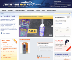 jentretiensmonauto.com: JentretiensMonAuto.com : la boutique de lentretien automobile, Additif, produit d'entetien, lubrifiant ...
www.jentretiensmonauto.com, la boutique en ligne pour entretenir soi-même son automobile : additifs Wynns, huiles moteur Krafft, nettoyant désinfectant de climatisation Wynns, packs promotionnels, kits techniques, un vaste choix de produits dentretien essentiels pour la protection des moteurs et de lenvironnement.