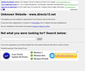 directx13.net: directx13.net
Domain registered for a CherryWire customer