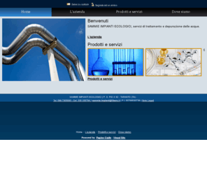 sammieimpiantiecologici.com: SAMMIE IMPIANTI ECOLOGICI, Taranto - VisualSite
SAMMIE installa impianti ecologici di depurazione delle acque
