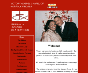 victorygospel.org: Home
Established to spread the word and aid the community