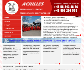 achilles.gda.pl: Tanie przeprowadzki krajowe, międzynarodowe, przeprowadzki biur, firm, taxi bagażowe - bagażówka, przeprowadzka Sopot, Gdynia, Gdańsk, Pomorskie, Trójmiasto - Achilles
Przeprowadzka to nie problem z firmą Achilles. Oferujemy taxi bagażowe (bagażówka), tanie przeprowadzki krajowe: firm, biur oraz przeprowadzki międzynarodowe. Trójmiasto( Gdańsk, Gdynia, Sopot) i całe woj. pomorskie to główny obszar naszego działania - Zapraszamy! Szybkie i sprawne przeprowadzki tylko z nami.