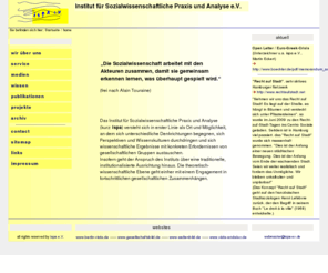 ispa-ev.de: ispa e.V., Institut für Sozialwissenschaftliche Praxis und Analyse e.V., Berlin
website, interdisziplinäres, sozialwissenschaftlich orientiertes Forschungs- und Bildungsinstitut in Berlin, ispa, eingetragener gemeinnütziger Verein