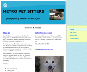 metropetsatl.com: METRO PET SITTERS - Home
licensed & insured