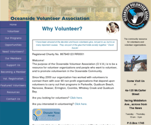 oceansidevolunteer.org: OVA family header 2
The Oceanside Volunteer Association provides resources for volunteer organizations and volunteers, and to promote volunteerism in Parksville, Qualicum Beach, and the broader Oceanside Community.