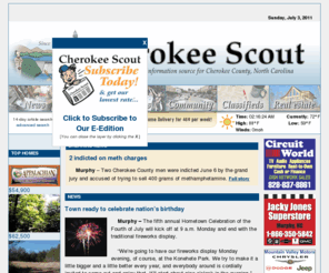 thecherokeescout.com: The Cherokee Scout - Cherokee County, N.C.'s local newspaper
The local news and information source for Cherokee County, North Carolina.