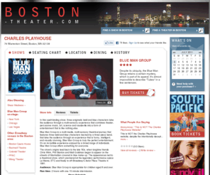 charles-playhouse.com: Charles Playhouse Boston, MA - Blue Man Group - tickets, information, reviews
Charles Playhouse Boston now showing Blue Man Group