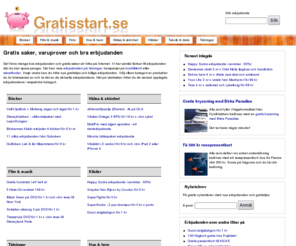 gratisstart.se: Erbjudanden, varuprover och gratis - Gratisstart.se
Letar du efter gratis saker? På Gratisstart.se kan du hitta aktuella gratistips, varuprover och bra erbjudanden där du kan spara mycket pengar.