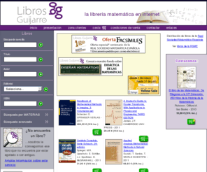 librosguijarro.es: Libros Guijarro, librería de matemáticas: Inicio
La librería matemática en Internet