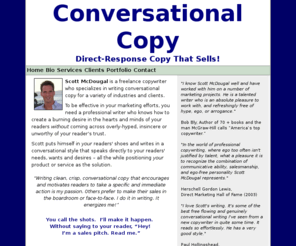 conversationalcopy.com: Conversational Copy
Freelance copywriter, Writing/editing. 