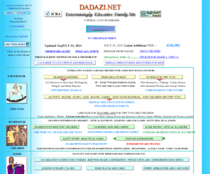 dadazi.net: Amitda50..Animated Nursery Rhymes..Children's eBooks..Quizz...Brain Teasers....
Home page