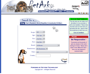 pet-ark.com: Pet-Ark
Adoptable Pets