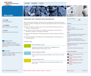 ressourceneffizienz.net: Netzwerk Ressourceneffizienz:  Home
Das Netzwerk Ressourceneffizienz bündelt Know-how und Erfahrung zu ressourcenschonender Produktion, Produkten und Management.