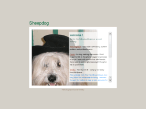 sheepdog616.org: Sheepdog
Links to some of my blogs