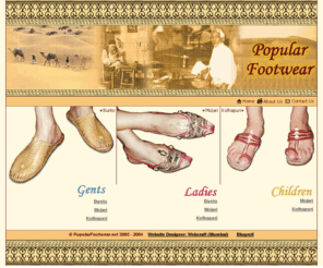 popularfootwear.net: Popular Footwear - Indian Mojari, Kolhapuri, Bunto, Cheap Mojari
