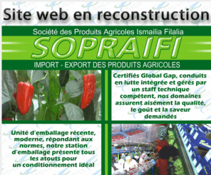 sopraifi-sp.com: Sopraifi - Ismailia Filalia Import-Export des produits agricoles
Société des produits agricoles Ismailia Filalia Import - Export des produits agricoles