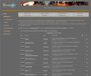klangarchiv.org: KLANGARCHIV - gute gemafreie Musik
gemafreie Musik mit Anspruch