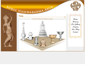 shreevishwakarmaarts.com: SHREE VISHWAKARMA ARTS : All Type Of Sliver & Wooden Carving , INDIA, GUJARAT, JAMNAGAR
