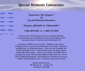 specialmomentslimousines.com: Special Moments Limousines / Nebraska Limousine Service/ Exotic Limos /  Husker Red Limo
