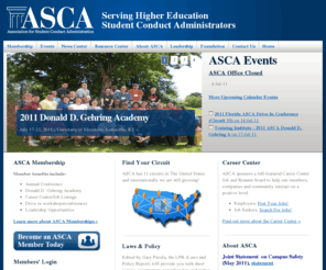 theasca.org: The Association for Student Conduct Administration (ASCA) - ASCA - Association for Student Conduct Administration, Home
ASCA - Association for Student Conduct Administration - The Association for Student Conduct Administration (ASCA) -  Due to the Winter Holidays the ASCA Central Office will be closed beginning Wednesday  December 23  2009 through January 1  2010. The