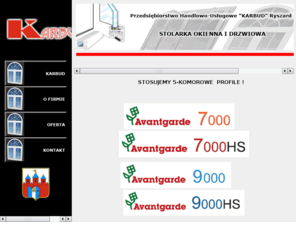 karbud.com: KARBUD - Stolarka okienna i drzwiowa
Przedsiębiorstwo Handlowo usługowe ul.Grunwaldzka 25 Bydgoszcz, Sprzedaż okien i drzwi PCV, Stolarka okienna i drzwiowa