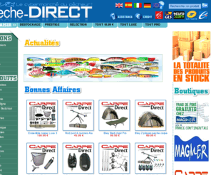 pechedirect.biz: PECHE-DIRECT.COM : VENTE ARTICLES ET MATERIEL DE PECHE, LE CYBERMARCHE DU PECHEUR...
vente peche canne, vente peche moulinet, vente peche materiel, vente peche discount, vente peche barque, vente articles peche