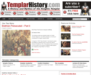 templarhistory.com: Templarhistory.com
TemplarHistory.com is an online resource of information on the history, mystery, myth and legacy of the Knights Templar that was started by Templar author Stephen Dafoe in the fall of 1997.