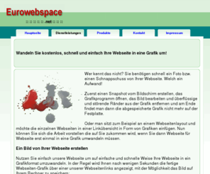 web2pic.com: Kostenlos, schnell und einfach eine Webseite in eine Grafik umwandeln
Wandeln Sie mit web2pic Ihre Webseite kostenlos, schnell und einfach in eine Grafik um. Ein Foto bzw. einen Schnappschuss von Ihrer Webseite erstellen.