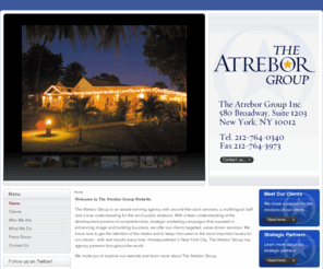 atreborgroup.com: Atrebor Group - Home Page
The Atrebor Group is a full-service public relations, marketing  communications and promotions firm specializing in travel, hospitality, leisure and culinary accounts.