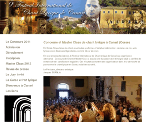 concours-canari.com: Concours international de chant lyrique de Canari - Corse
Le concours international de chant lyrique et les master class de Canari en Corse.