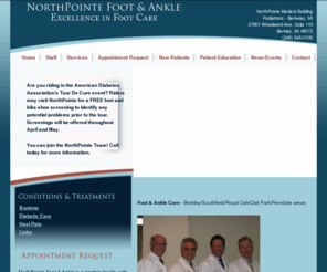 michiganfootcare.net: Podiatrist Berkley MI - Northpointe Medical, Foot Doctors in Berkley
Drs. Frederick, Schey, Hoffman and Kissel are podiatrists (foot doctor)  in Berkley MI providing treatment for bunions, heel pain and more.