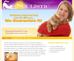 soulisticpet.com: Soulistic - Natural Food for Cats with Added Vitamins and Minerals
