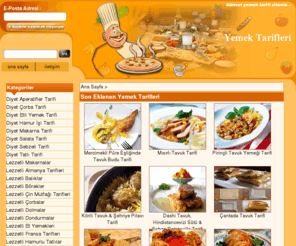 tarifbul.net: Resimli yemek tarifi,  Yöresel yemek tarifi, Lezzetli yemek tarifi , Yeni yemek Tarifleri ,
Tarifbul.net Her türlü yöremize ait yemek , salata , ve tatlı tariflerinin bulunduğu bir tarif sitesidir.