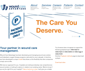 diabetickiosk.com: Wound Care Advantage | Wound Care Management
Wound Care Advantage specializes in developing and managing wound care and hyperbaric medicine programs for new and,or existing centers.